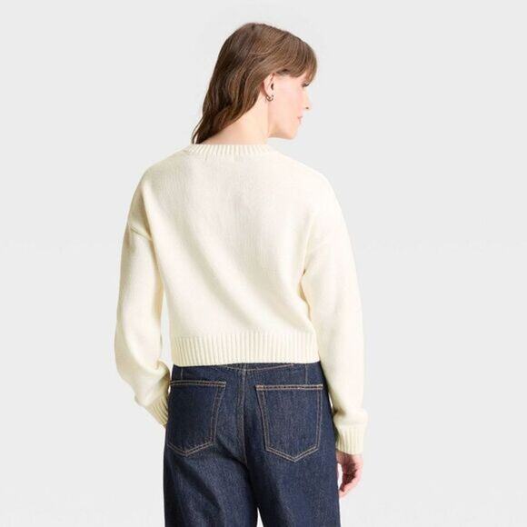 Grayson Threads NWOT Women's USA Graphic Sweater Off-White Size L - Picture 7 of 7